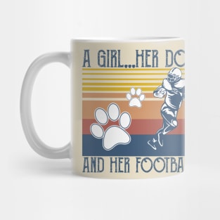 A Girl, Her Dog, and Her Football Mug